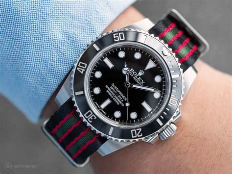 rolex strap submariner|Rolex with nato strap.